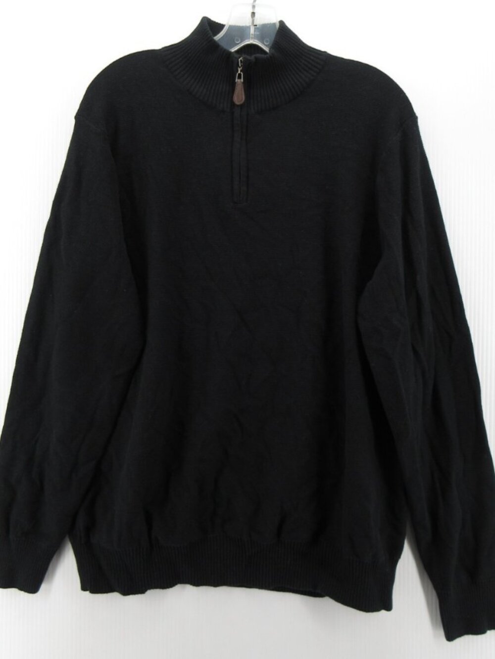 Savile Row Sweater Large (XXL) Pullover 1/4 Zip Pullover Mock Neck